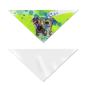 Preview: Hunde-Bandana Dio - Popart Hundedesign, 100 % Polyester, 70x30 cm, verstellbar, waschbar